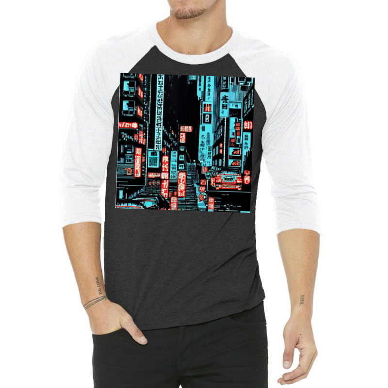 City Life Is Millions Of People 3/4 Sleeve Shirt by TheDol | Artistshot