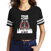 Alien Galaxy Science Space Lover Your Planet Is Next-yfgyr Scorecard Crop Tee | Artistshot