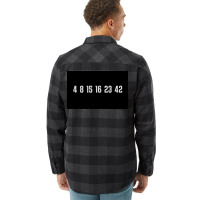 The Lost Numbers Grey Poster Quote (1) Flannel Shirt | Artistshot