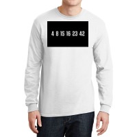 The Lost Numbers Grey Poster Quote (1) Long Sleeve Shirts | Artistshot