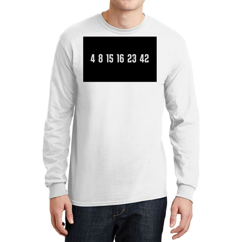 The Lost Numbers Grey Poster Quote (1) Long Sleeve Shirts by rabonacosta5 | Artistshot