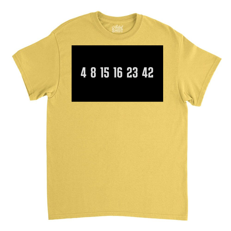 The Lost Numbers Grey Poster Quote (1) Classic T-shirt by rabonacosta5 | Artistshot