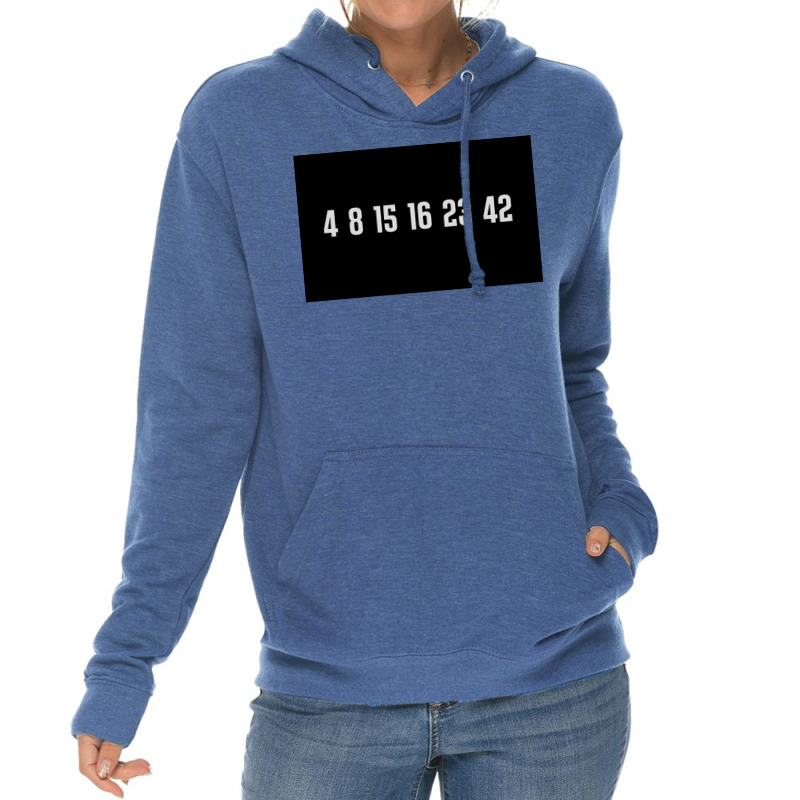 The Lost Numbers Grey Poster Quote (1) Lightweight Hoodie by rabonacosta5 | Artistshot