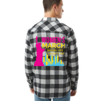 Women's March Boston City, January 18 2020 Flannel Shirt | Artistshot