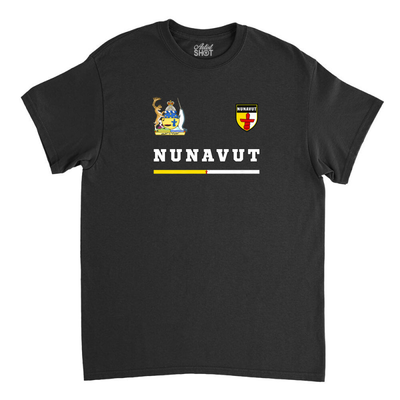 Nunavut Soccer/sports Flag National Pride Gift Classic T-shirt by martiamuracit | Artistshot