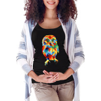 Owl In Pop Art Maternity Scoop Neck T-shirt | Artistshot