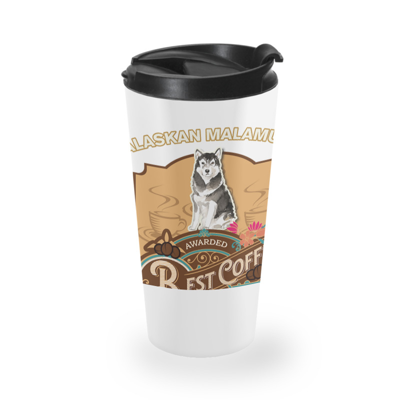 Alaskan Malamute Best Coffee - Dog Owner Coffee Lover Gifts Travel Mug | Artistshot