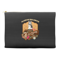 Alaskan Malamute Best Coffee - Dog Owner Coffee Lover Gifts Accessory Pouches | Artistshot