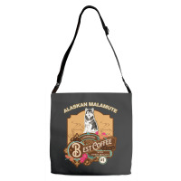 Alaskan Malamute Best Coffee - Dog Owner Coffee Lover Gifts Adjustable Strap Totes | Artistshot