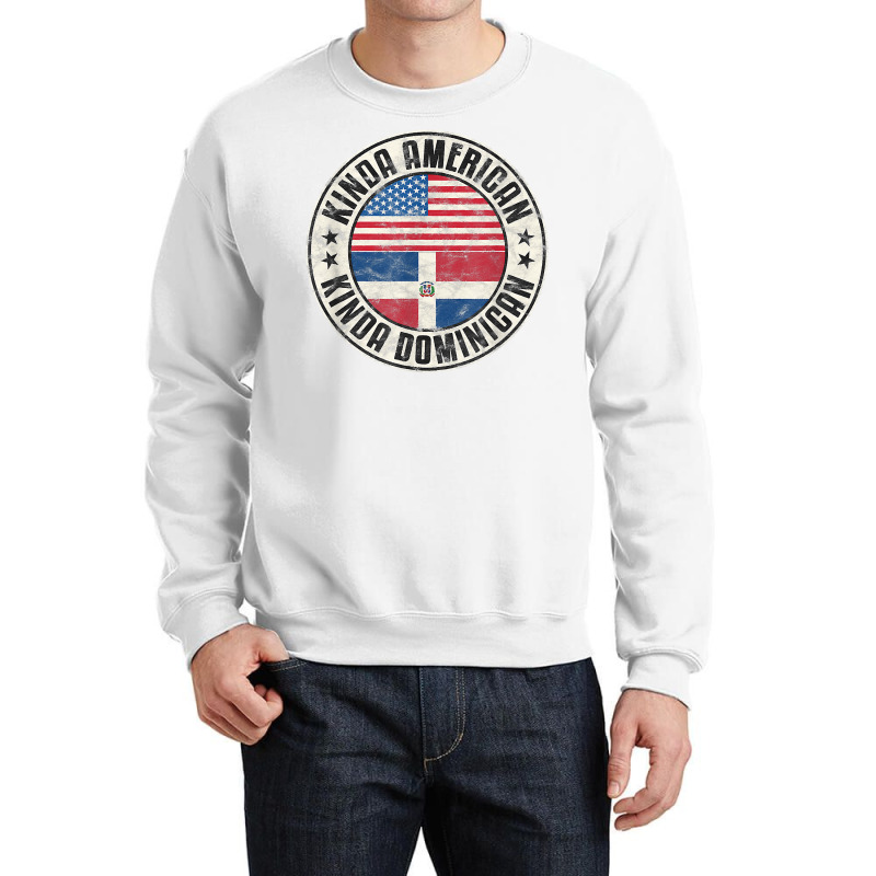 American Dominican Usa Dominican Republic Flag T Shirt Crewneck Sweatshirt by darrene68stu | Artistshot