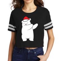 Limited Edition Dabbing Polar Bear Santa Hat Christmas Hat Polar Bear Scorecard Crop Tee | Artistshot