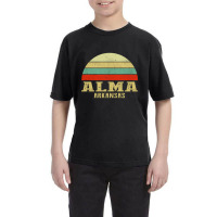 Alma Arkansas Vintage Retro Sunset Youth Tee | Artistshot