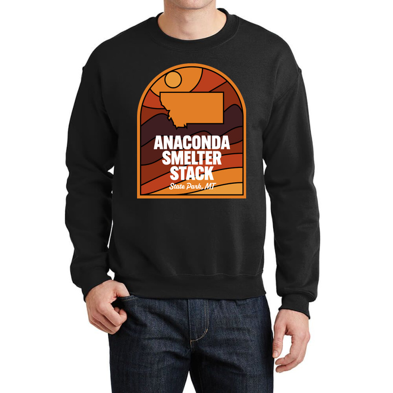 Anaconda Smelter Stack State Park Montana Crewneck Sweatshirt by kayakbetween30 | Artistshot