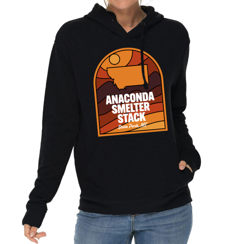 Anaconda Smelter Stack State Park Montana Lightweight Hoodie by kayakbetween30 | Artistshot