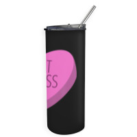 Trending Eat Glass Candy Heart Valentine's Skinny Tumbler | Artistshot