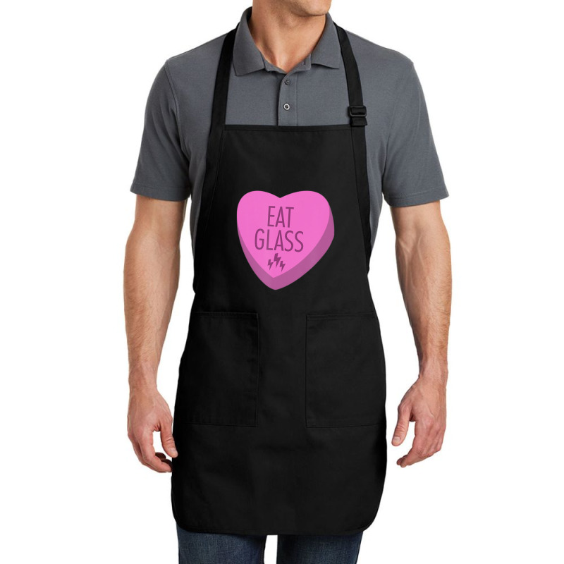 Trending Eat Glass Candy Heart Valentine's Full-length Apron | Artistshot