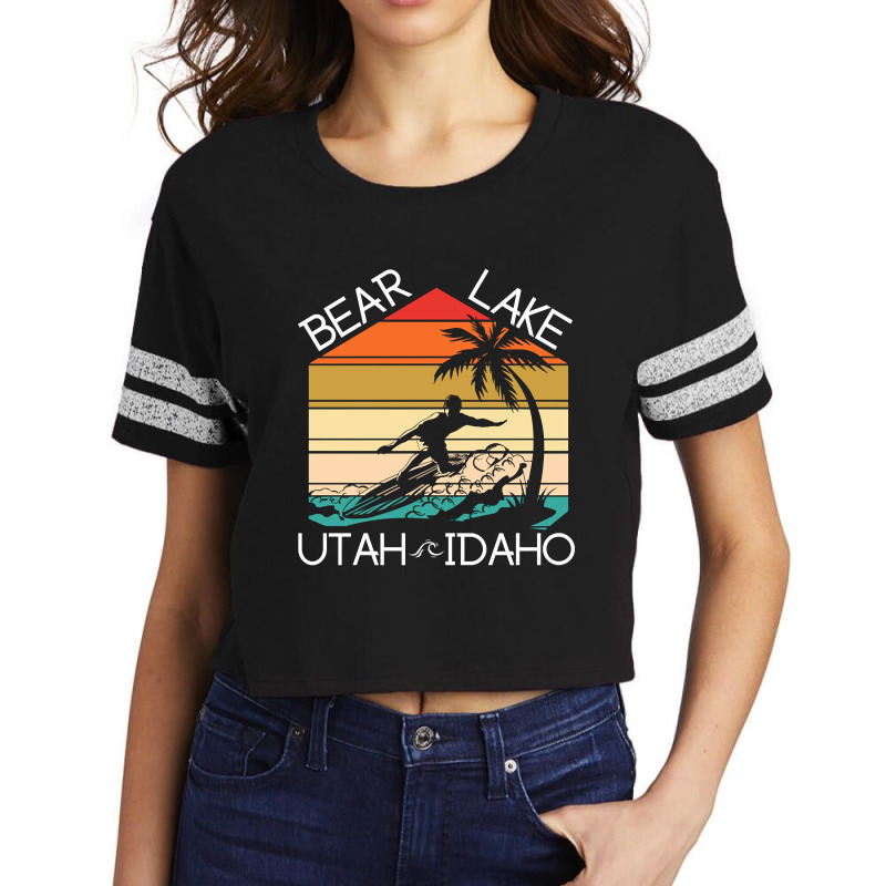 Bear Lake Utah Idaho Sunset Scorecard Crop Tee by nuanceteams169 | Artistshot