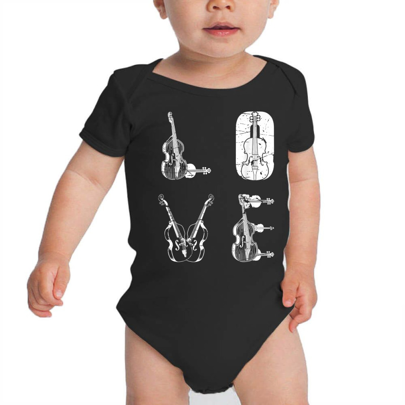 Double Bass Love Double Bass Contrabass Double Bass Lover T Shirt Baby Bodysuit by sheritl9tl | Artistshot