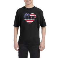 Usa America Is Love Youth Tee | Artistshot