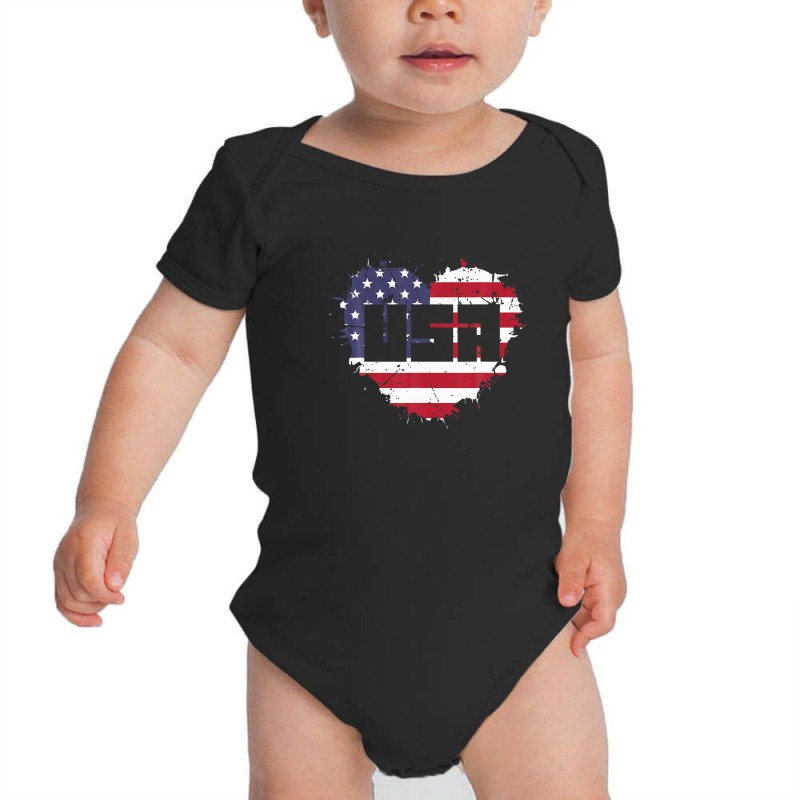 Usa America Is Love Baby Bodysuit by kaciacindz6 | Artistshot