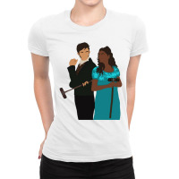 Anthony And Kate Recolored Ladies Fitted T-shirt | Artistshot