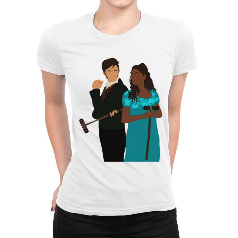 Anthony And Kate Recolored Ladies Fitted T-Shirt by RONALDPOYNTER | Artistshot