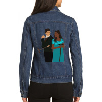 Anthony And Kate Recolored Ladies Denim Jacket | Artistshot