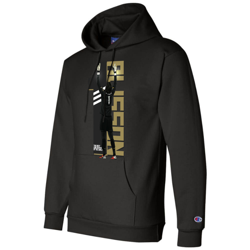 Alisson Becker Champion Hoodie by fumbledeafness270 | Artistshot