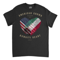 Hot Trend American Grown Kuwaiti Heart Love Kuwait Flag Classic T-shirt | Artistshot