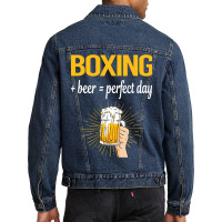 Beer Perfect Day Boxing Men Denim Jacket | Artistshot