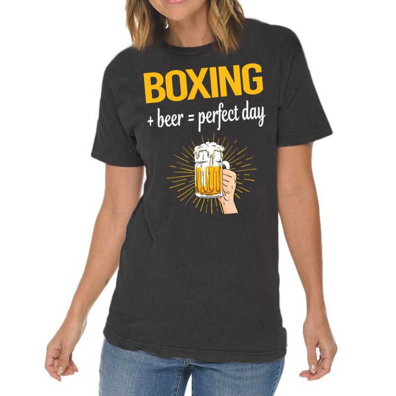 Beer Perfect Day Boxing Vintage T-shirt | Artistshot