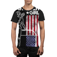 Archery Girl Usa Patriotic Graphic T-shirt | Artistshot