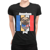 American Pug Dog Lovers T-shirts Ladies Fitted T-shirt | Artistshot