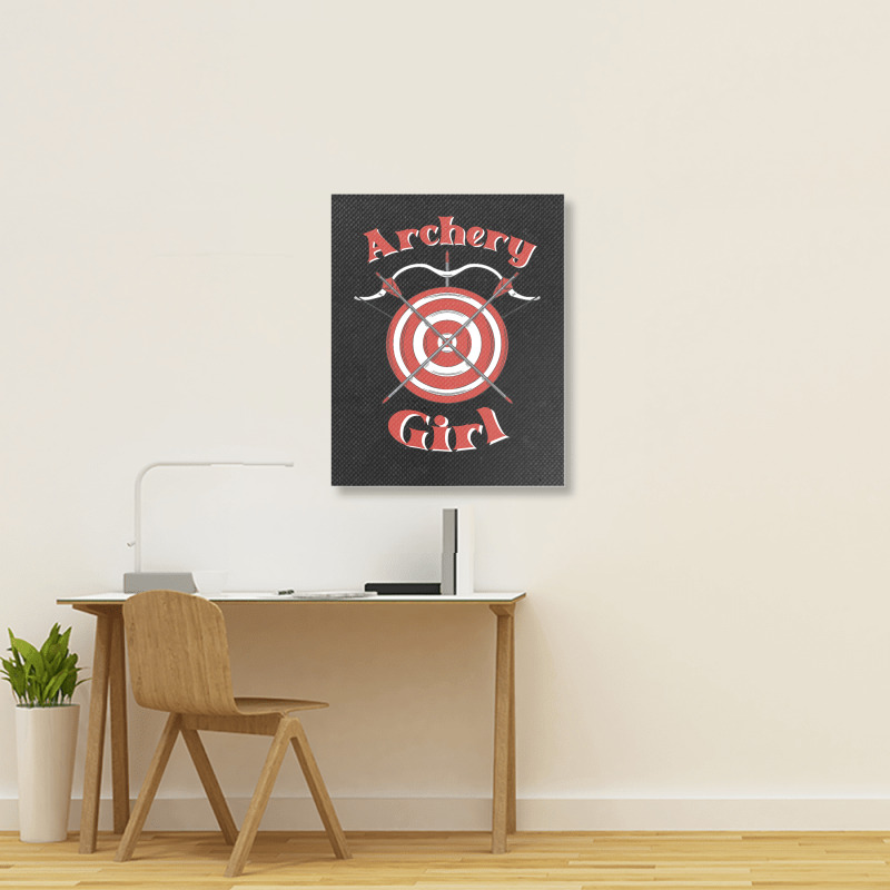 Archery Girl-icdky Portrait Canvas Print | Artistshot