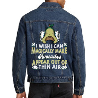 Avo Vegetarian Vegan Guacamole Veggies - Avocado Men Denim Jacket | Artistshot