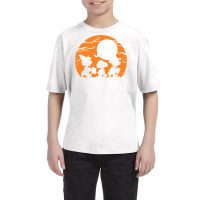 Peanuts  Halloween  Trick Or Treat Silhouettes Youth Tee | Artistshot