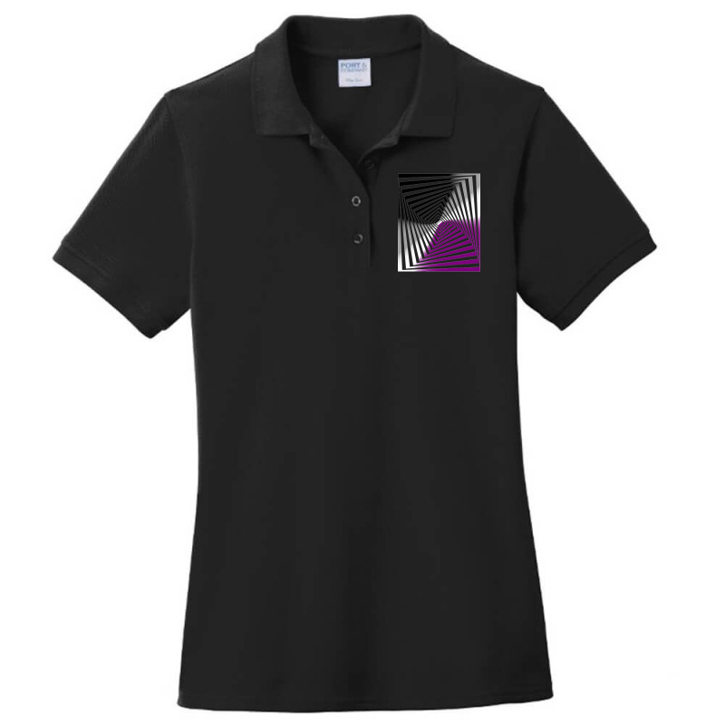 Optical Illusion Art, Asexual Illusion Art Ladies Polo Shirt by cryingfamilies16 | Artistshot