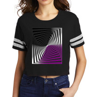 Optical Illusion Art, Asexual Illusion Art Scorecard Crop Tee | Artistshot