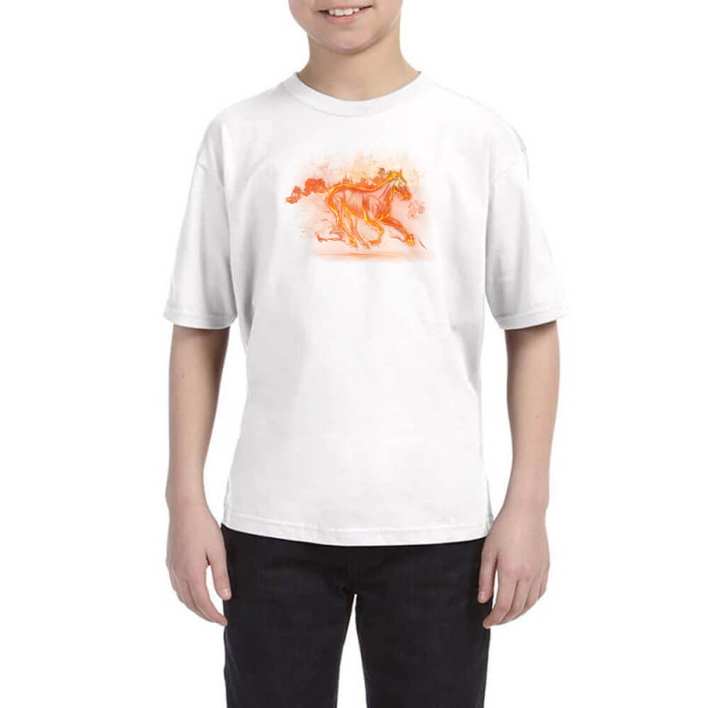 Running Fire Horse Youth Tee by ayassam | Artistshot