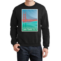 Art Deco With An Illustration Of San Francisco Crewneck Sweatshirt | Artistshot