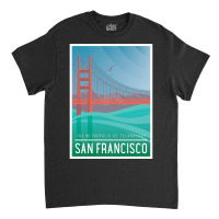 Art Deco With An Illustration Of San Francisco Classic T-shirt | Artistshot