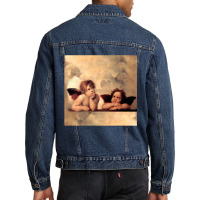 Hot Trend Angels Raphael Cupid Cherubs Art Valentine Angel Men Denim Jacket | Artistshot