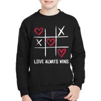 Limited Edition Game Player Gamer Tic Tac Toe Cute Valentine's Day Youth Sweatshirt | Artistshot