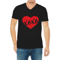 Hot Trend Cute Xoxo Love Valentines Day Heart V-neck Tee | Artistshot