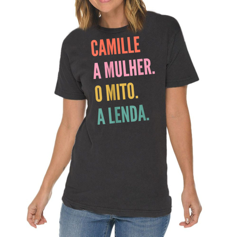 Funny Portuguese First Name Design   Camille T Shirt Vintage T-shirt | Artistshot