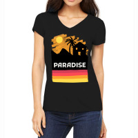 Paradise On Earth Women's V-neck T-shirt | Artistshot