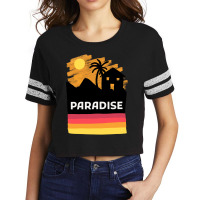 Paradise On Earth Scorecard Crop Tee | Artistshot