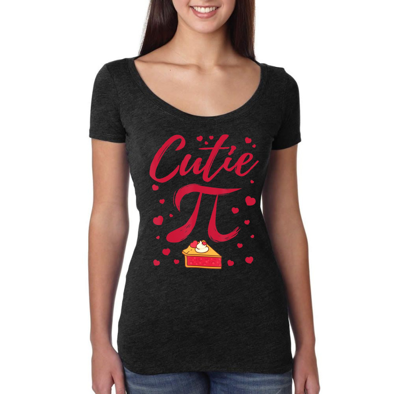 Hot Trend Cutie Pi Cute Valentine's Day Pi Day Pie Women's Triblend Scoop T-shirt by Sperry Duval | Artistshot