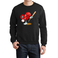 Trending Heart Playing Baseball Valentines Day Sports Boys Crewneck Sweatshirt | Artistshot