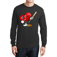 Trending Heart Playing Baseball Valentines Day Sports Boys Long Sleeve Shirts | Artistshot